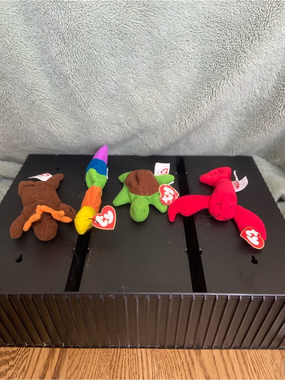 Mini Ty Beanie Chocolate Moose, SpeedyTurtle, Pinch Lobster, Inch